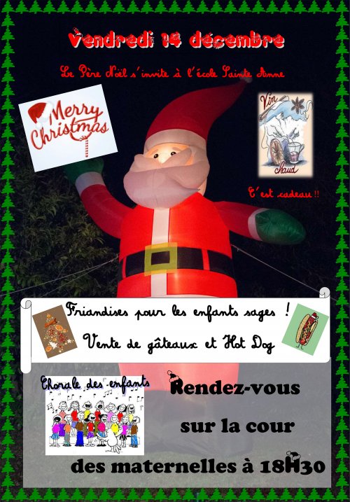 Arbre de Noël le vendredi 14 décembre