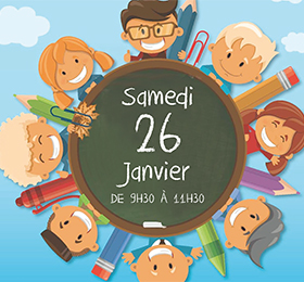 Matinée portes ouvertes le samedi 26 janvier